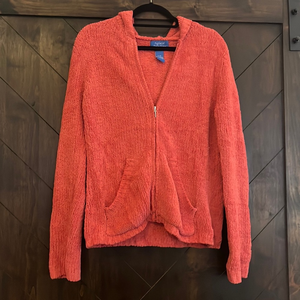 Natural reflections, zip up hoodie, size large